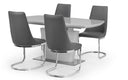 Como Grey Dining Set (4 Chairs)