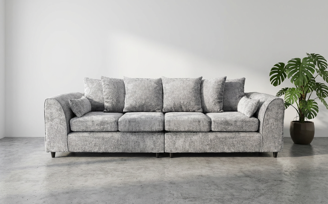 Garrison Soft Chenille 4 Seater