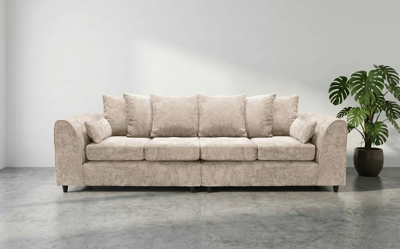 Garrison Soft Chenille 4 Seater