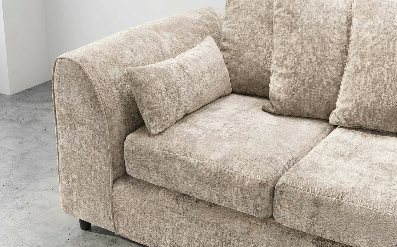 Garrison Soft Chenille 4 Seater