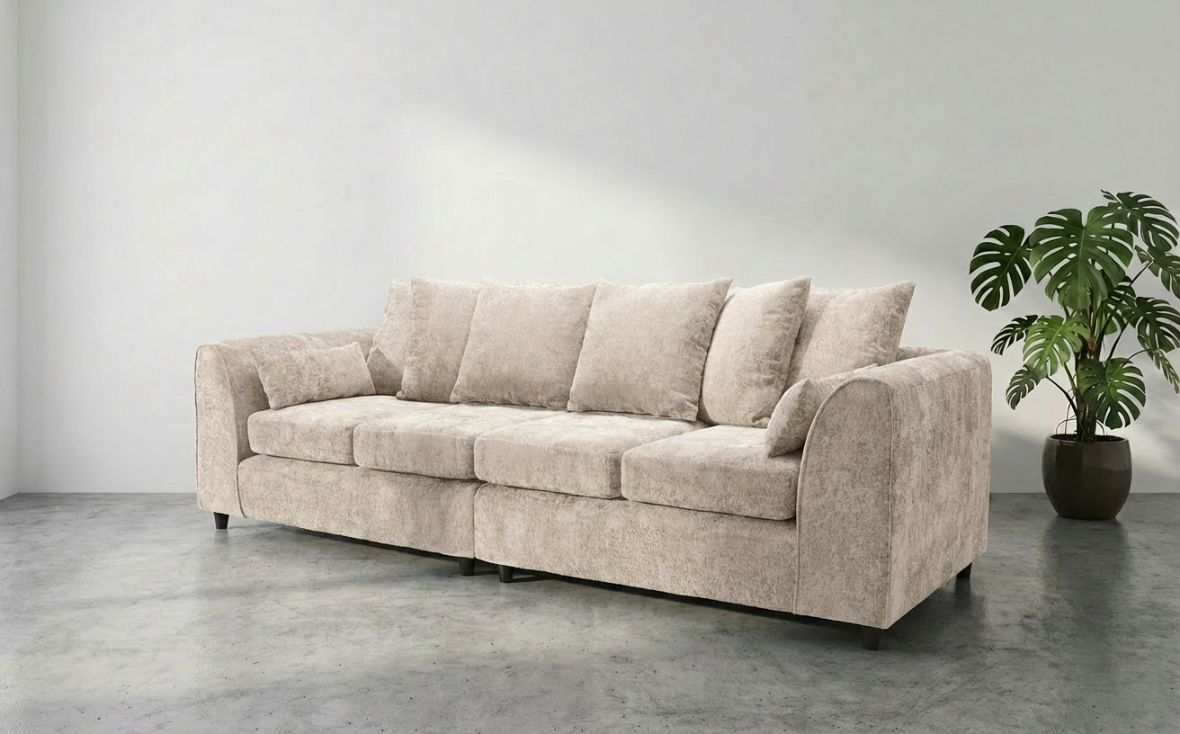 Garrison Soft Chenille 4 Seater