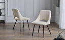 Iris Boucle Dining Chair - Ivory