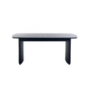 Louis Black Fluted Extending Dining Table