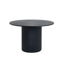 Louis Black Fluted Round Dining Table