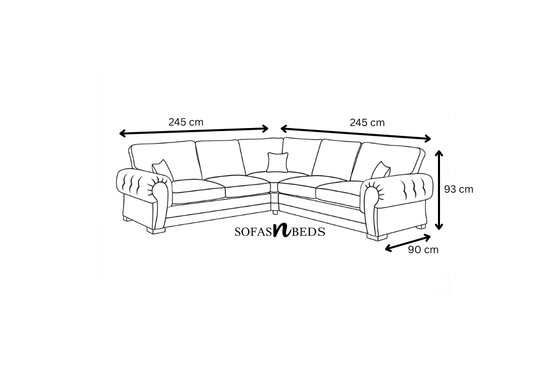 Verona Full Back Corner Sofa