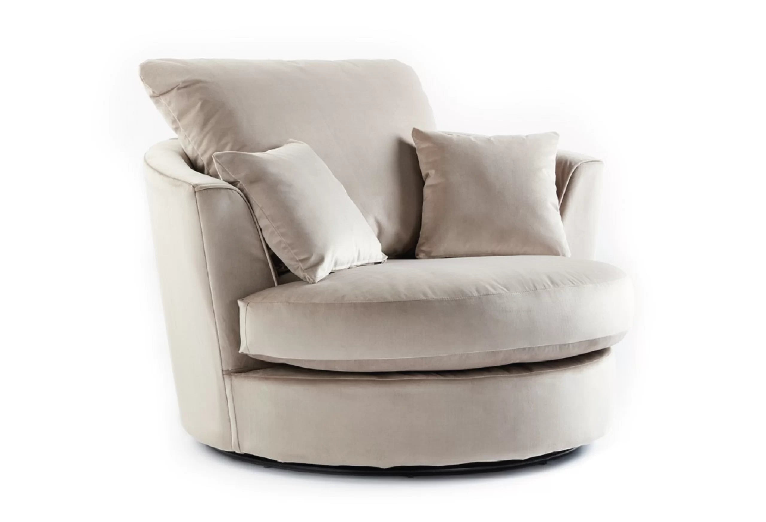Camden LuxVelvet Swivel Chair & Footstool