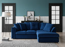 Chicago LuxVelvet Corner Sofa - Blue